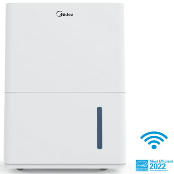 Midea 22-Pint Energy Star Smart Dehumidifier for Damp Rooms, White, MAD22S1WWT
