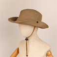 thumbnail image 3 of Adult Kid Sun Hat UPF 50+ Wide Brim Beach Play Wide Brim Solid Color Bucket Cap, 3 of 4