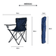 thumbnail image 3 of Silla Para Acampar Plegable Camping Playa Y Pesca Portatil Navy, 3 of 6