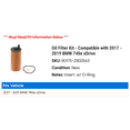 thumbnail image 2 of Oil Filter Kit - Compatible with 2017 - 2019 BMW 740e xDrive 2018, 2 of 2