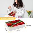thumbnail image 5 of Fruit Portable PU Leather Travel Jewelry Stand Organizer Box with Removable Compartment and Necklace Holder, 5 of 6