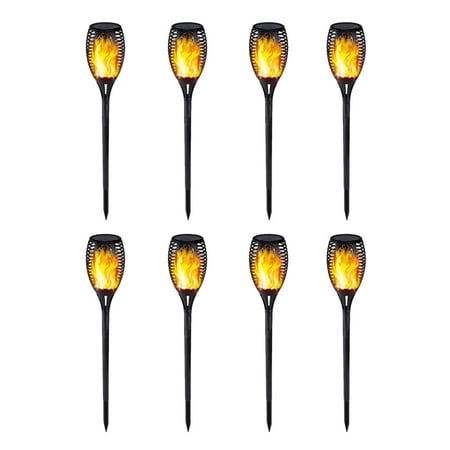 

Aousin Outdoor Garden Solar Flame Light Waterproof LED Torch Lamp for Yard (8pcs)