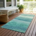 thumbnail image 6 of Addison Rugs Chantille Indoor/Outdoor Transitional Stripes Turquoise Washable Runner Rug, 2'3" x 7'6", 6 of 6