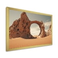thumbnail image 2 of Designart "Gateway to the Cosmos Surreal Landscape III" Landscapes Framed Wall Art Decor - Traditional Brown Surrealism Landscape Entryway Framed Wall Art Print, 2 of 6