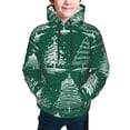 thumbnail image 5 of Kll Unisex Kids Boys Girls Hooded Pocket Pullover Hoodies-Christmas Trees, 5 of 9