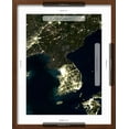 thumbnail image 5 of Art.com Korea At Night, Satellite Image Photographic Print by PLANETOBSERVER, Brown Frame Wall Art, 17" x 21", 5 of 5
