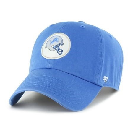 Men s 47 Blue Detroit Lions Hard Hat Clean Up Adjustable Hat