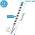 thumbnail image 4 of 10/20pcs 9.9cm Metal Ballpoint Pen Refills Blue & Black Ink Rods 1.0mm Medium Point Roller Ball Pens Refill 10pcs Blue, 4 of 6