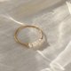 thumbnail image 3 of Anillo fino de perla pequeña barroca natural de estilo Anillo de acero de titanio Nicho No se desvanece Otoño e invierno, 3 of 5