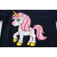thumbnail image 5 of FEDPOP Toddler Girl Pajama Set Unicorn Kids Sleepwear Clothes Pjs 3T, 5 of 8