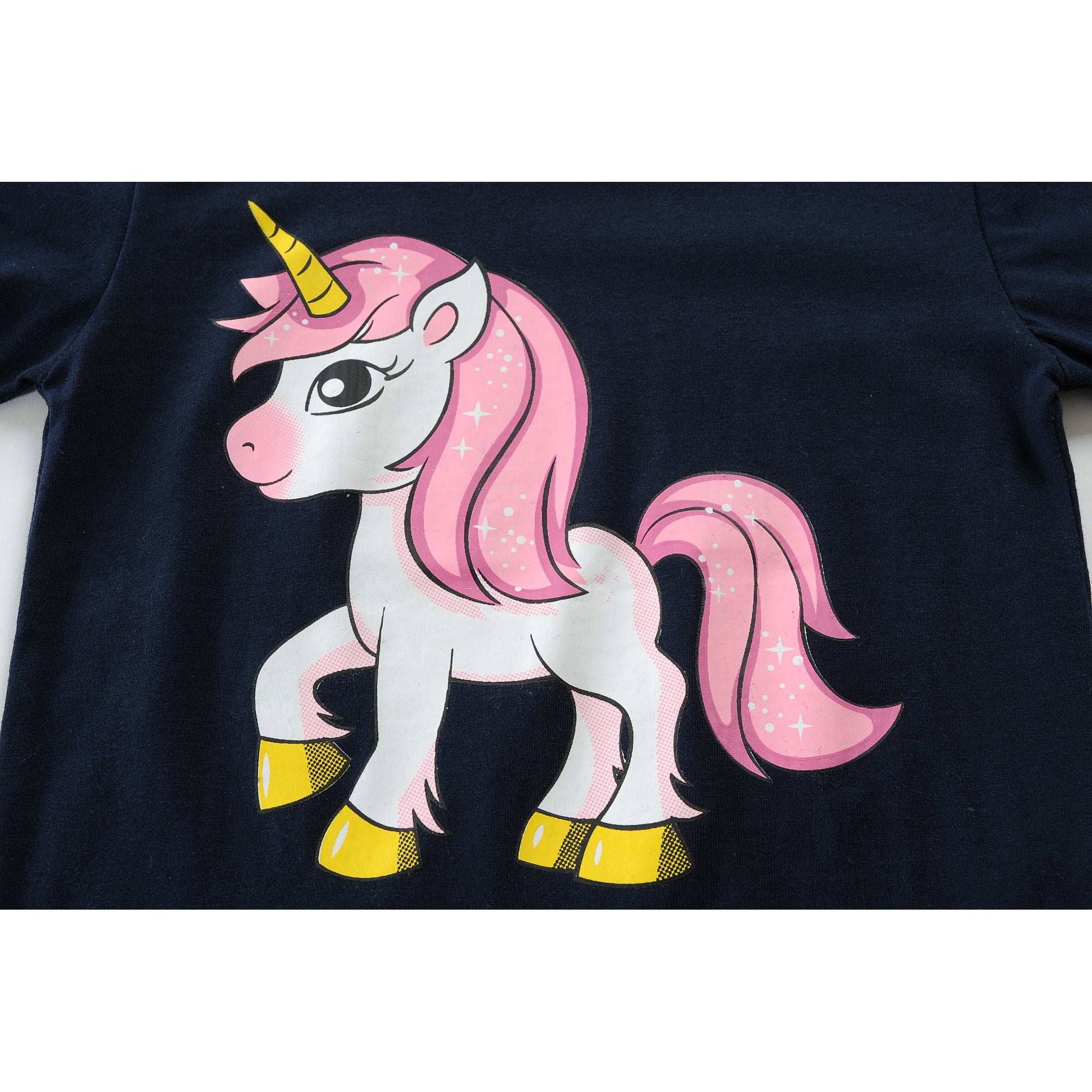 Little Hand Fille Pyjama d Ete Pyjama Licorne Ensembles Courts Vetements Enfants 7T Walmart