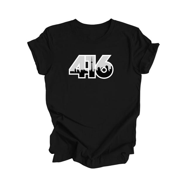 416 Toronto Ontario Canada Code Régional Skyline de la Ville Cadeau - T-Shirt Unisexe - Inspired X