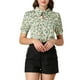 thumbnail image 1 of BLUSA CHIC para Mujeres con Cuello Caído, Cuello Abierto, Mangas Abullonadas, Camisa de Chifón M Beige, 1 of 6