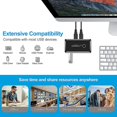 thumbnail image 2 of Usb Switch Selector 2 Computers Sharing 4 Usb Devices Usb3.0 Adapter Switcher Hub For Mouse, Keyboard, Scanner, Printer, 2 of 5