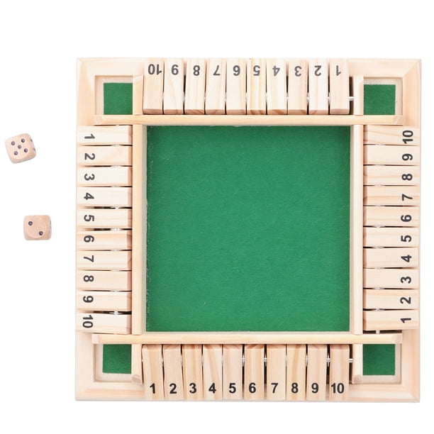 Dices Game Set, Number Board Toy, Sturdy Wooden Board Dice Toy, Safe Wood Board Toy, For Home KTV