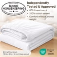 thumbnail image 4 of California Design Den King Size Fitted Sheet Only - 600 Thread Count 100% Cotton Sateen, Deep Pocket Bottom Fitted Sheet - Blue, 4 of 9