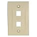 thumbnail image 2 of SF Cable 2-Port Keystone Wall Plate Decora Type - Ivory, 2 of 4