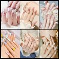 thumbnail image 5 of Dsseng 900pcs Full Cover French Nail Tips  Soft Gel Nail Tips  3 Styles Acrylic Fake Nails, 5 of 5