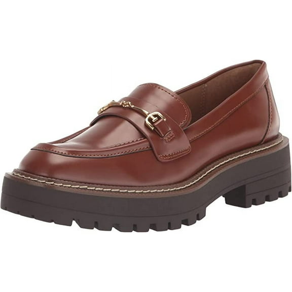 Sam Edelman Women's Laurs Leather Loafer Dark Mocha 5.5M