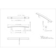 thumbnail image 3 of Elements Thatcher 6 In. Overall Length Satin Nickel Curved Cabinet Bar Pull, 3 of 7