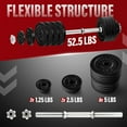 thumbnail image 5 of Yes4All Adjustable Dumbbell Set, Black, 52.5 lb Single, 5 of 6