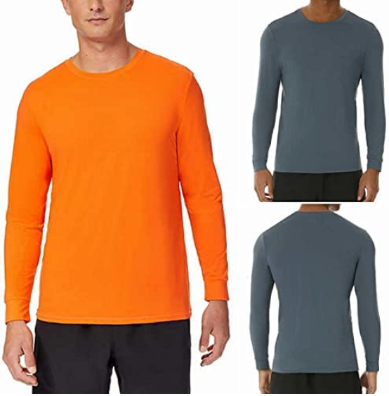 Air Mesh Long Sleeve Crew Neck Shirts 
