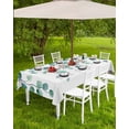 thumbnail image 4 of nqOlkjepod Green Leaves Outdoor Tablecloth with Umbrella Hole & Zipper, Spring Natural Botanical Plants Vines Rectangle Table Cover 52x70 Inch, Dining Waterproof Table Cloth Protector for Patio, 4 of 7