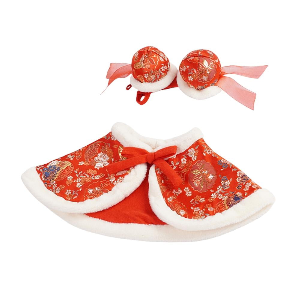 WIND LAND Chinese New Years Pet Capes Suit Lions Dance Costume Holiday Pet Attires