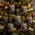 thumbnail image 6 of AOMXGD Plaid Blanket Themed Acrylic Christmas Hanging Ornament, Festive Tree & Wall Pendant For Seasonal Display & Gifting, 6 of 6