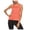Orange, variant on Racer Back Tank Tops Womens Sleeveless Cropped Tank Tops Scoop Neck Basic Undershirt Running Muscle Tank Yoga Shirts Loose Fit Racerback Breathable Tee (Khaki,XXL)
