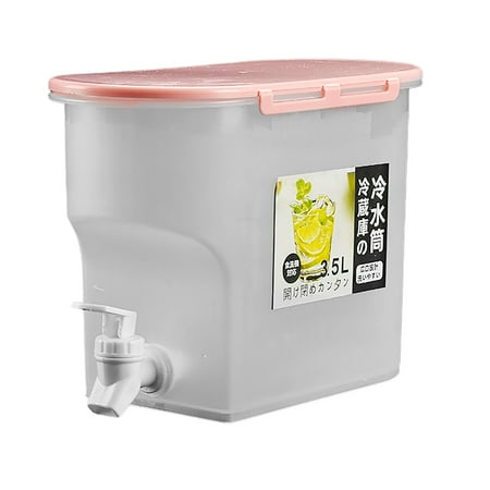 

Begine|3.5L Beverage Dispenser with Faucet High Temperature Resistance Iced Tea Beverage Bucket Cold Drink Juice Dispenser Jug for Party Restaurant Blue Pink 1X Cold Water Bottle
