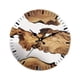 thumbnail image 4 of Reloj de pared decorativo para el hogar, estilo rústico, silencioso, redondo, para casa de campo Estilo A, 4 of 9