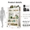 thumbnail image 2 of Montary 65-Inch Kitchen Organizer - White Freestanding Pantry w/Drawers & Appliance Shelf, 2 of 9