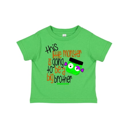 

Inktastic This Little Monster is Going to Be a Big Brother Gift Toddler Boy Girl T-Shirt