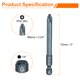 thumbnail image 2 of Uxcell 3pcs #2 Puntas de destornillador Phillips PH2 de 1/4" Hex Shank 3" (75mm) Longitud 0.24" Varilla Magnética Puntas de Taladro de Cabeza Cruzada de Acero S2 para Herramientas Eléctricas, Azul, 2 of 7