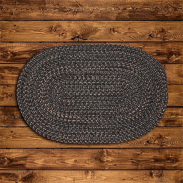 Colonial Mills Tapis HY29R072X072 6 x 6 Pi. Hayward Rond Tressé Tapis Charbon de Bois