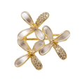 thumbnail image 7 of fuxzkrlz Brooch Pin for Women, Shell Petals Design Lapel Pin with Rhinestones, Flowers Secure Small Pin Buckle for Suits Dresses Scarves Gift, 7 of 7