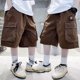 thumbnail image 4 of Odeerbi 3-15 Años Niños Cargo Bermudas de Algodón Pantalones Cortos de Verano Pantalones Cortos Deportivos Casual Sueltos Pantalones Cortos de Trabajo, 4 of 6
