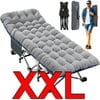 XXL Gray Cot w/ 2 Sided Mattress