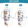 thumbnail image 6 of Yayeee 40oz Double-Wall Insulated Stainless Steel Tumbler with Handle Bottle, White Halloween Ghost, 6 of 8