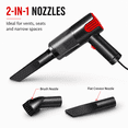 thumbnail image 3 of Alvantor Wired Car Vacuum Cleaner, Portable Handheld Mini Vacuum for Car Home Desktop, Silver, 3 of 7