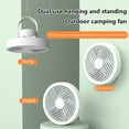 thumbnail image 3 of BallsFHK 5 In 1 Portable Hanging Wall Fan – Silent Multi Functional Desktop Fan For Dorm & Outdoor Use, 3 of 4