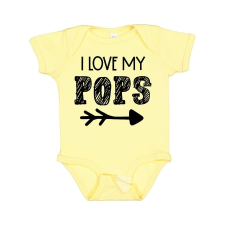 

Inktastic I Love My Pops with Arrow Gift Baby Boy or Baby Girl Bodysuit