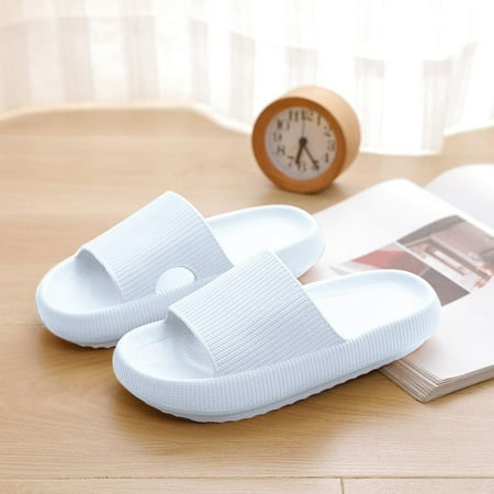 

QWZNDZGR Rimocy VIP Link Thick Platform Slippers Women Men Home Bathroom Soft EVA Sandals Woman 2022 Summer Non-slip Beach Flip Flops