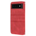 thumbnail image 5 of Feishell for Google Pixel 6 Pro Case with Detachable Wrist Strap,Premium PU Leather Drop Protection Magnetic Clasp Flip Kickstand RFID Blocking Credit Card Slots Wallet Phone Case,Red, 5 of 11