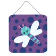 thumbnail image 1 of "Treasures Dragonfly on Purple Polkadots Metal Print, 6"" x 6"", Multicolor" Caroline's Treasures BB7099DS66, 1 of 1