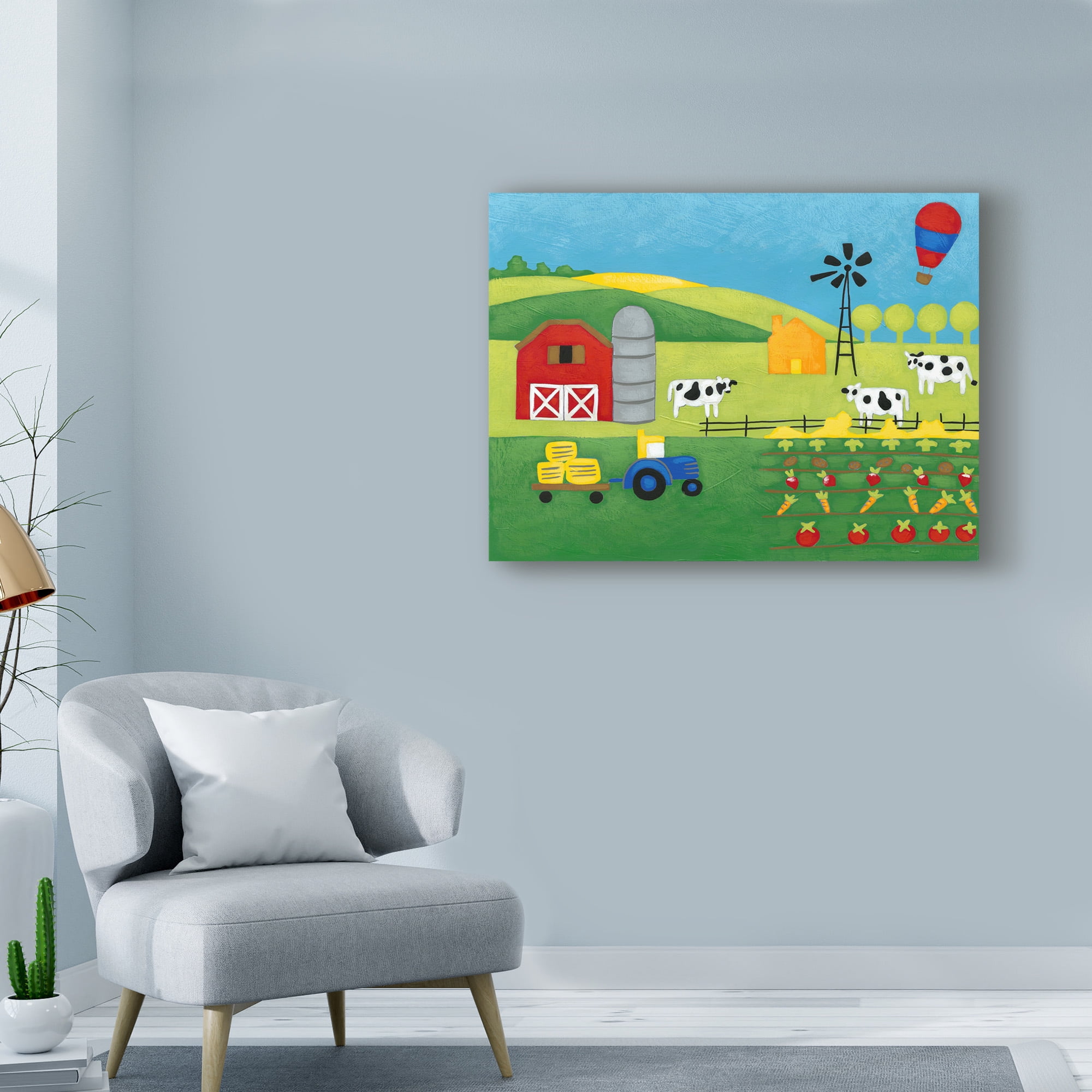 Trademark Fine Art 'Storybook Farm' Canvas Art by Chariklia Zarris
