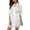 White, variant on Women Summer Satin Robe Pajamas Sleepwear Night Dress with Waist Belt Nightwear