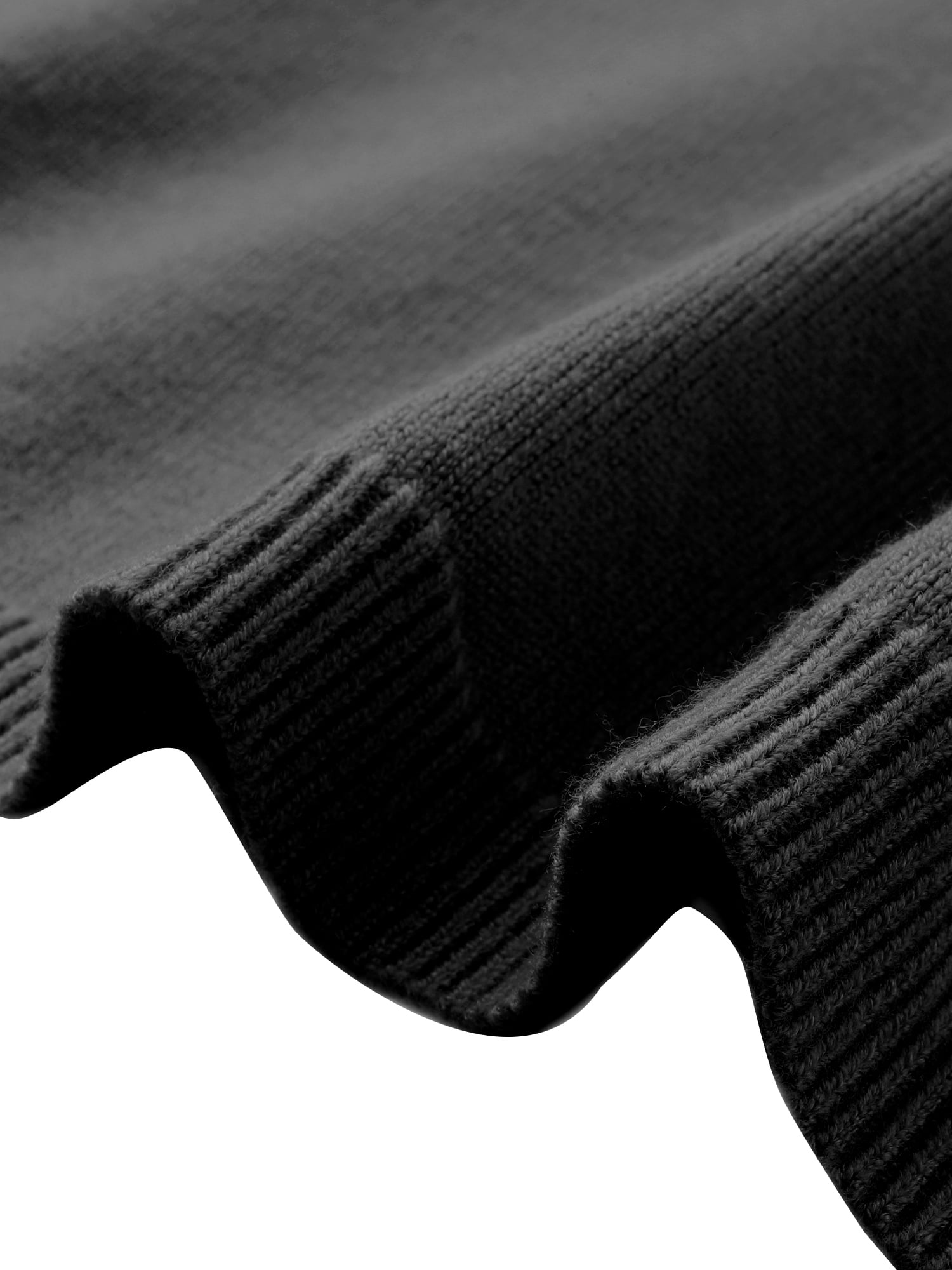 DARING DIVA Long Sweater Lightweight Knit Cardigans S Black