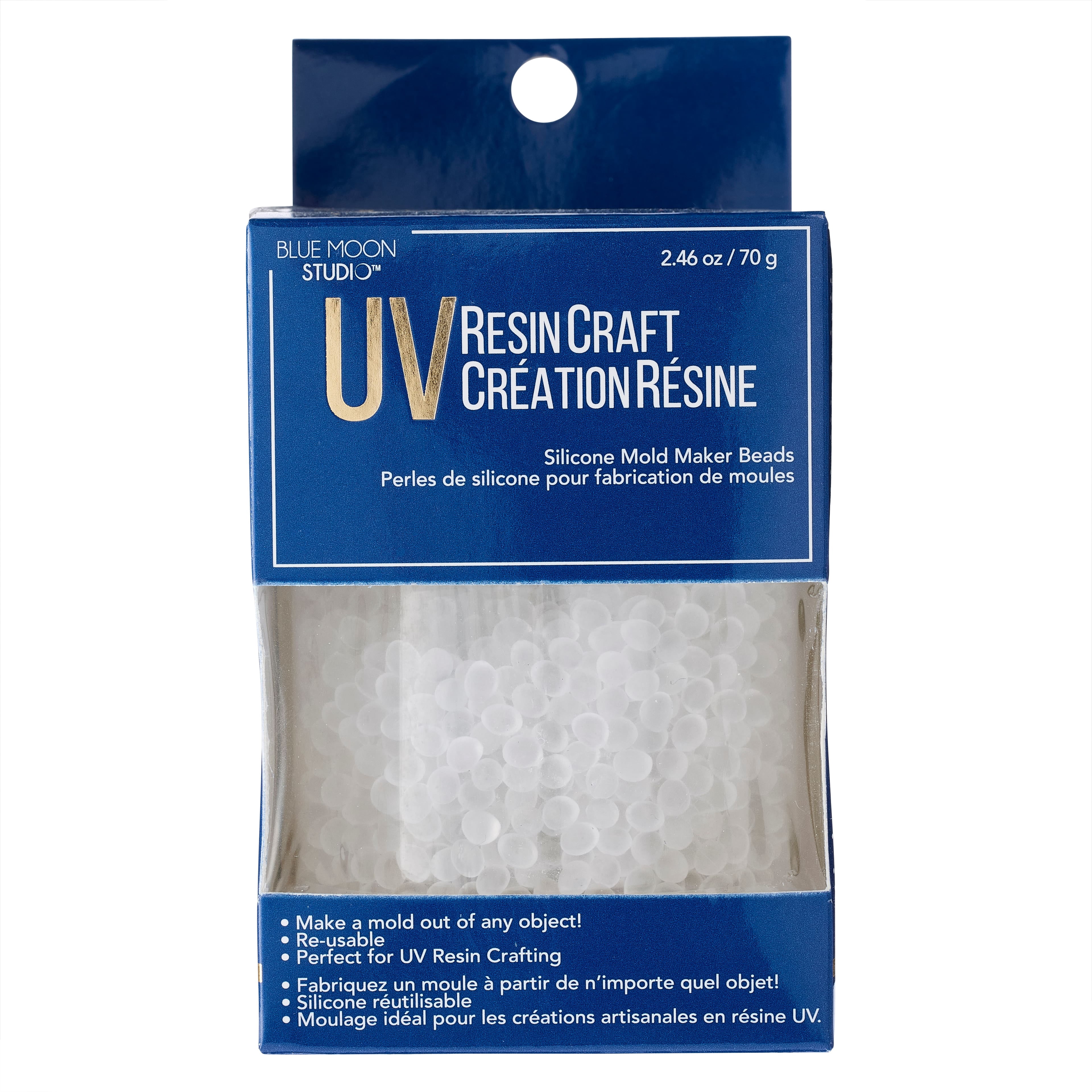 Blue Moon Studio UV Resin Craft Silicone Mold Maker Beads - Make Molds with Reusable Silicone - Bulk 6 Pack
